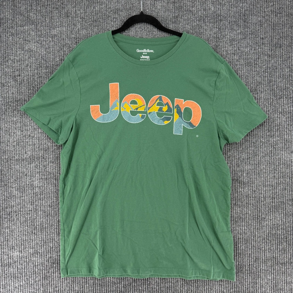 Goodfellow & Co Jeep short sleeve tee outdoors mountain gorpcore logo mens XL